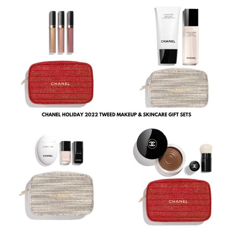 where to buy: chanel holiday gift set 2022|Sneak Peek! Chanel Holiday 2022 Tweed Makeup & Skincare Gift .